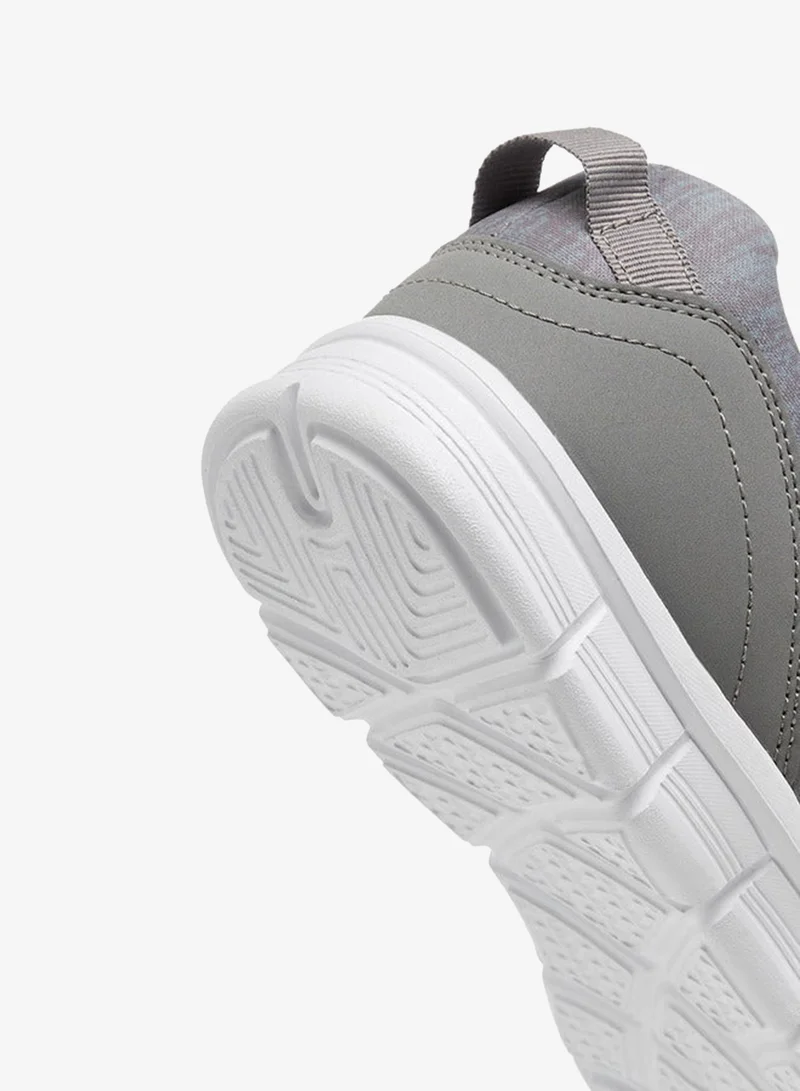 kangaROOS GREY Women's Logo Embroidered Sports Shoes with Lace-Up Closure for Women | Best Price UAE