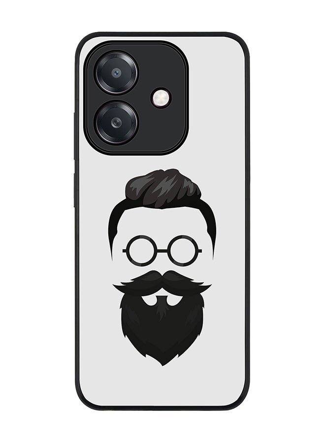 Stylizedd For Oppo A5i Case,Slim fit Camera Protection, Shockproof Thin Phone cover  - Beard Hipster