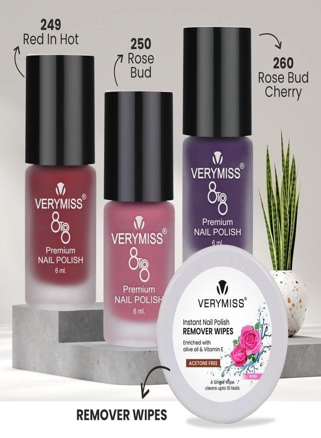 Verymiss Premium Nail Polish Combo Ultra-long lasting I Super High Gloss I Quick Dry I Paraben Free (VMNPC26) - Image 2