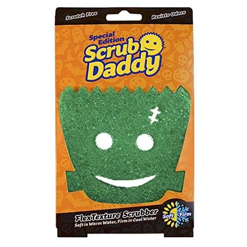 Scrub Daddy Halloween Scrubber, Cleaning Sponges for Washing Up, Dish, Kitchen Sponge, Non Scratch Multi-Use Scrubbing, FlexTexture Firm & Soft Design, Dishwashing Safe, 3-Pack - Image 4