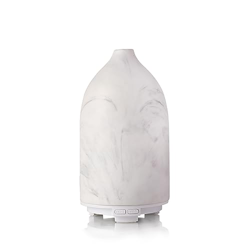 Iris Celeste Ultrasonic Humidifier Aroma Therapy Diffuser for Home Fragrance with 7 colour Changing LED Lights- Colour White (Grey) - Image 2