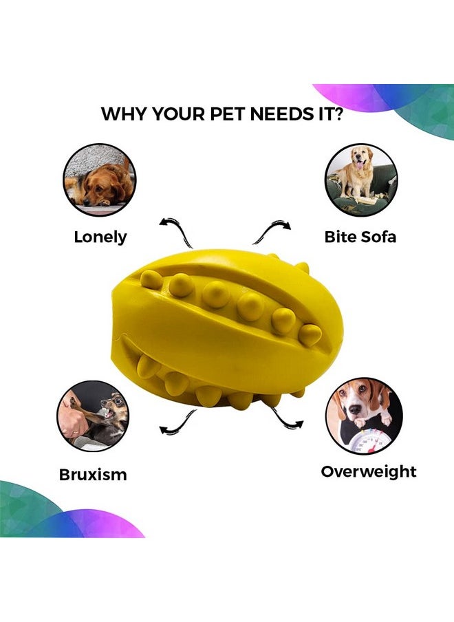 Dog Ball Dog Toys | Rubber Studded Rugby Ball For Dogs| Non-Toxic Chew Toys For Dogs | Yellow Rugby Ball For Dog | Dog Toy For All Breeds| Ideal Dog Balls For Medium And Large Dogs - pzsku/Z7BE8D65854F5B9E7BFB6Z/45/_/1728309221/56296104-e0d2-497d-952c-9a47ef6e0a94