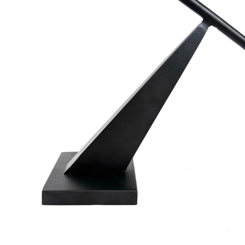 Remenna Black Metal Modern Candle Holder Candlestick Holders Decorative Candle Stand, Tapered Candle Holders Home Decoration 19 inch - Image 4