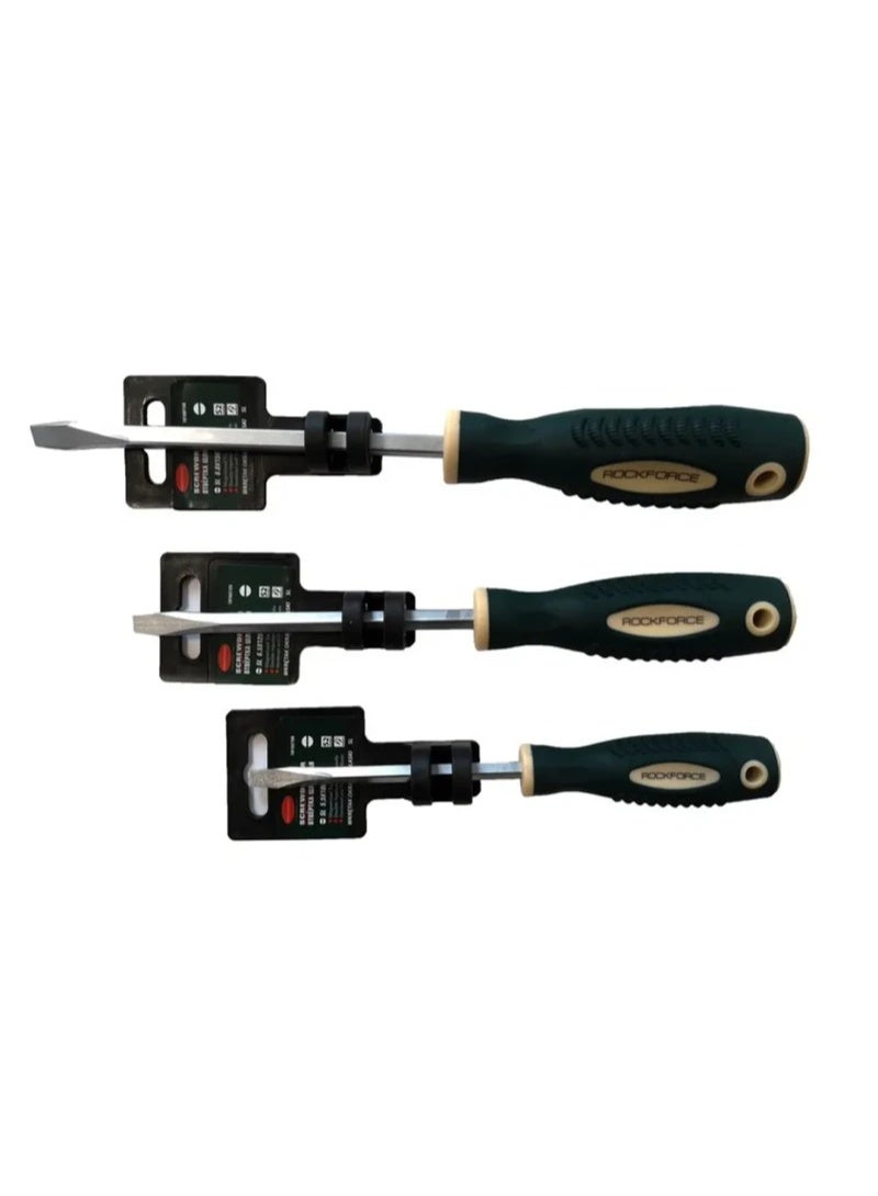 Screwdriver slotted magnetic "profi" s2 sl6.5x125mm, in plastic holder