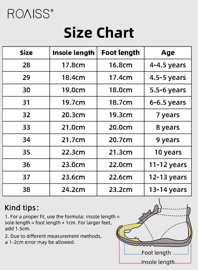 رويس حذاء رياضي مكتنزة للأولاد، حذاء رياضي مريح مع إغلاق بخطاف وحلقة وحذاء رياضي مريح مع نعل غير قابل للانزلاق، مناسب للارتداء اليومي والأنشطة الخارجية - Image 5