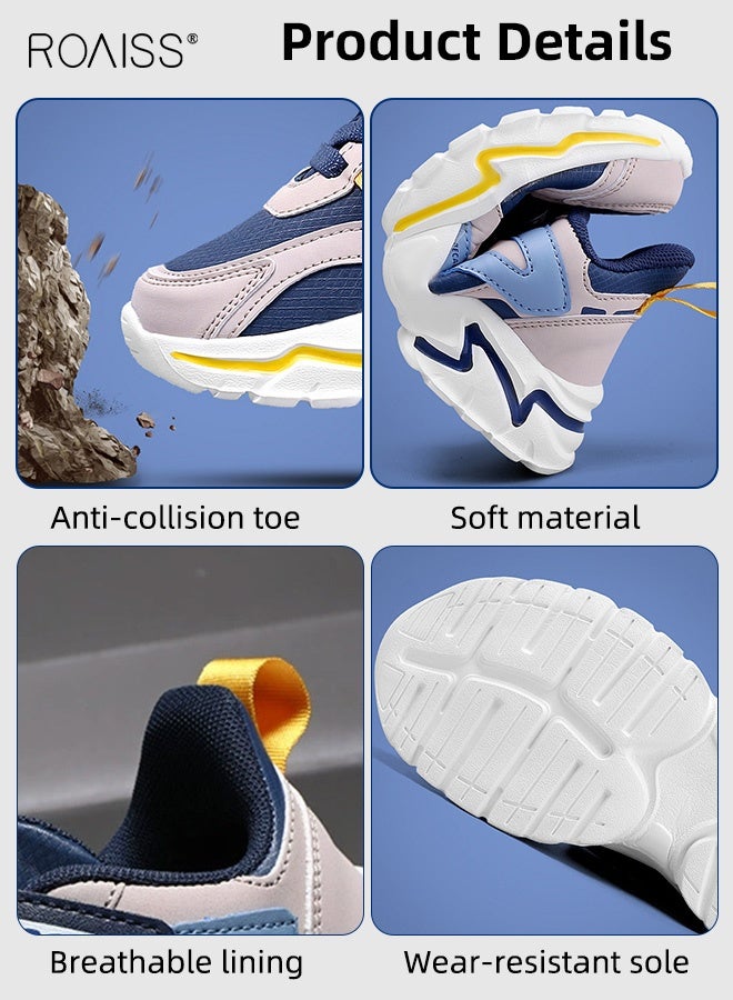 رويس حذاء رياضي مكتنزة للأولاد، حذاء رياضي مريح مع إغلاق بخطاف وحلقة وحذاء رياضي مريح مع نعل غير قابل للانزلاق، مناسب للارتداء اليومي والأنشطة الخارجية - Image 4