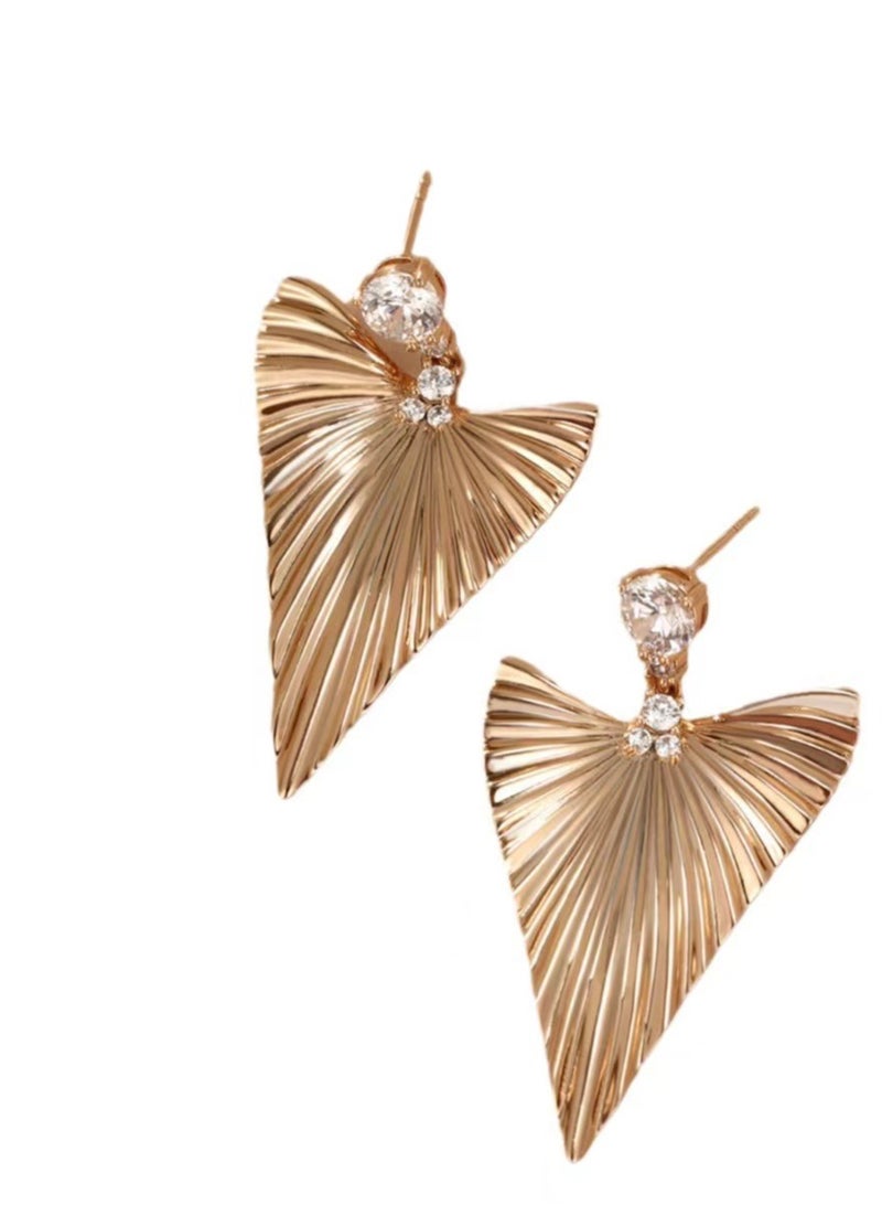 XUPING Vintage Gold Color Leaf Drop Earrings For Women Earrings Jewelry - Image 1