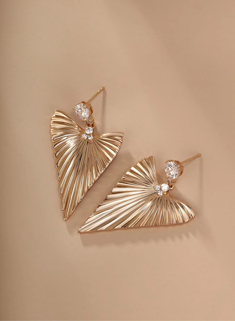 XUPING Vintage Gold Color Leaf Drop Earrings For Women Earrings Jewelry - Image 2