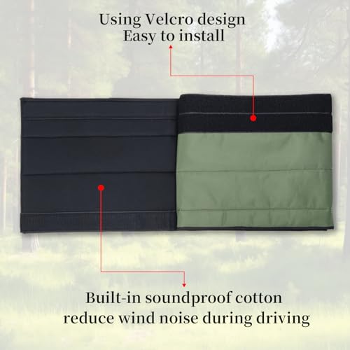 HARPUOU Universal 52inch Signal Row Straight LED Light Bar Cover Water-Resistant, Windproof, Dustproof, Snowproof Scratch-Proof Protective Sleeve,Reduced Wind Noise - Image 2
