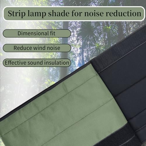 HARPUOU Universal 52inch Signal Row Straight LED Light Bar Cover Water-Resistant, Windproof, Dustproof, Snowproof Scratch-Proof Protective Sleeve,Reduced Wind Noise - Image 3