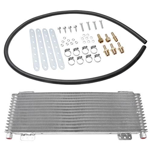 AA Ignition Low Pressure Drop Transmission Oil Cooler Kit - Replaces LPD4739, LPD 47391 - Universal - 40,000 GVW with Mounting Hardware - Great for Car, Trucks, Van, RV or Towing Applications - Advance Cooling - Image 1