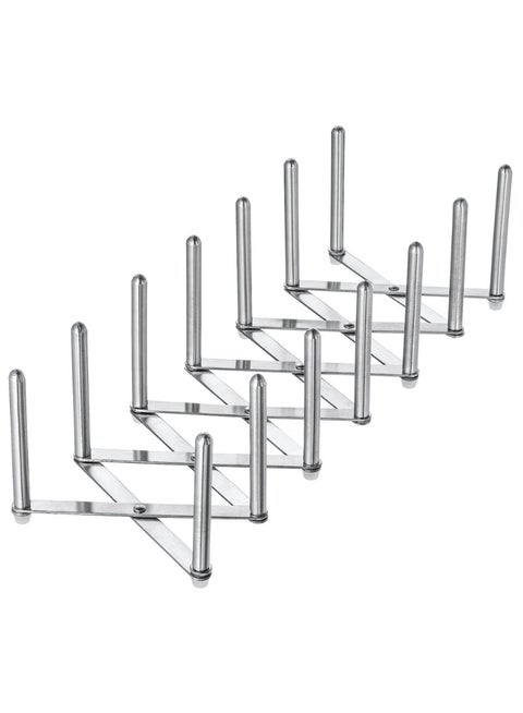 منظم أغطية الأواني، من الفولاذ المقاوم للصدأ، بطول قابل للتعديل