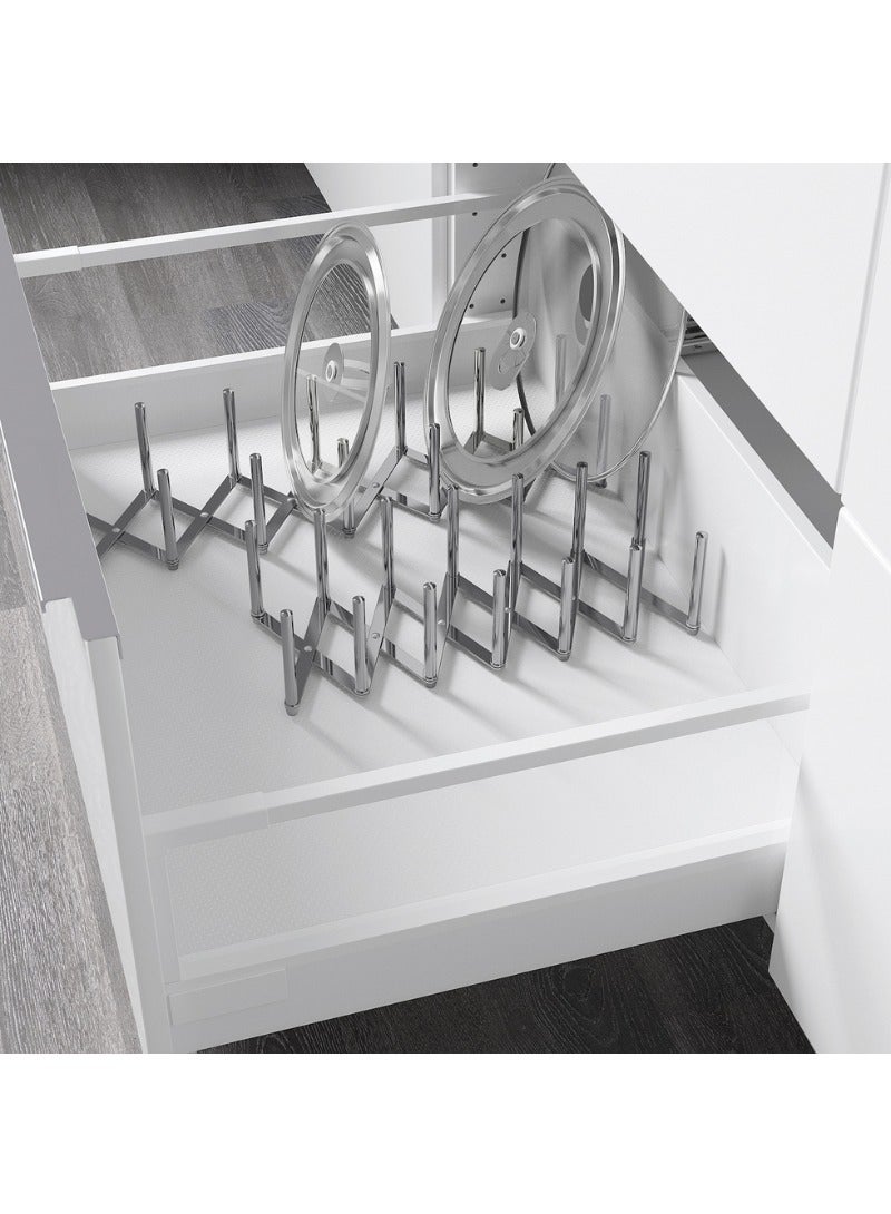 Variera Pot Lid Organiser, Stainless Steel, Adjustable Length - Image 2