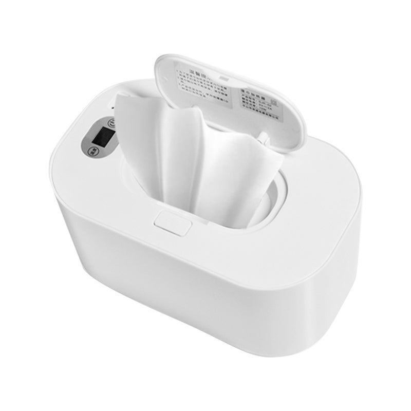 Baby Wipe Warmer with Digital Display Large Capacity Baby Wet Wipes Warmer Dispenser USB Powered, Constant Temperature Heating - Image 1