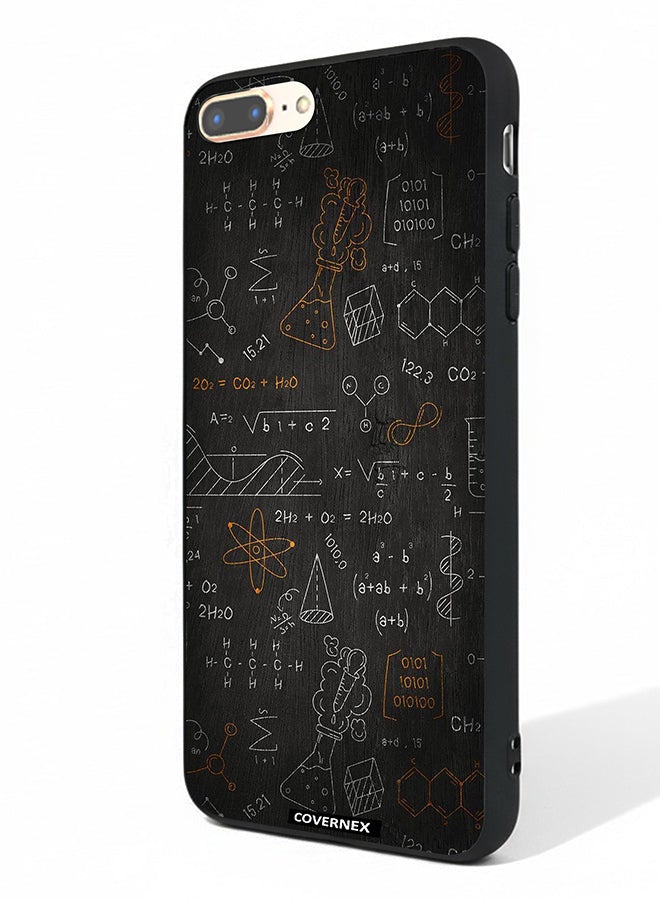 Covernex Apple iPhone 8 Plus Protective Case Cover Printed Featuring The Scientist Chalkboard Formula - Image 1