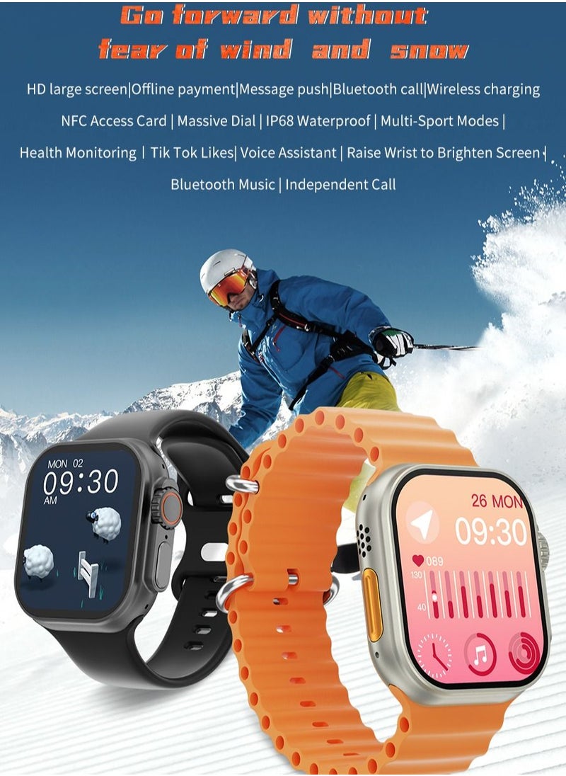 GULFLINK - Smart Watch for Android and iOS Phones Compatible with Apple iPhone Black - Image 1