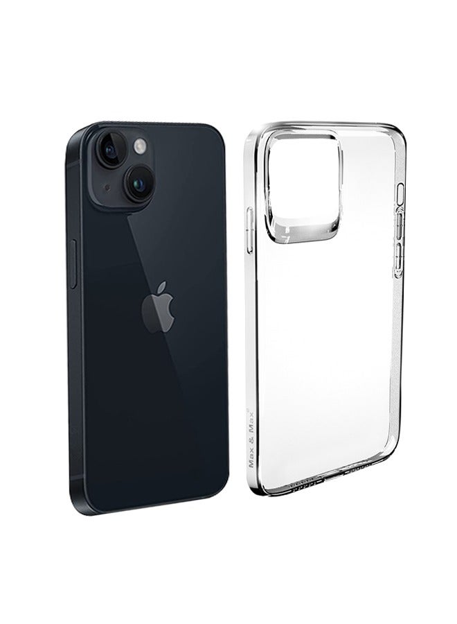 Max & Max iPhone 14 Clear Case 6.1 Inch – Ultra Slim Transparent Shockproof Cover | Soft TPU Anti-Yellow Scratch-Resistant Design - Image 1