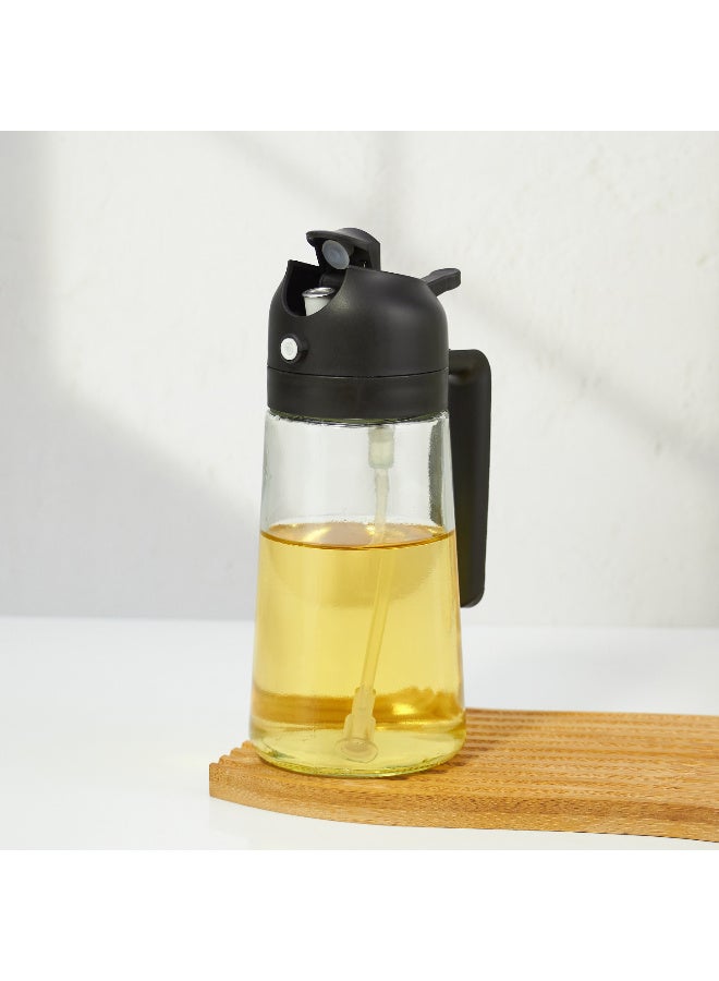 2-in-1 Glass Oil Dispenser 470ml – Spray & Pourer Bottle for Air Fryer, Salad, Frying & BBQ – Leak-Proof Kitchen Tool for Olive Oil & Vinegar. Ideal for Home Chefs or Restaurants. - Image 2