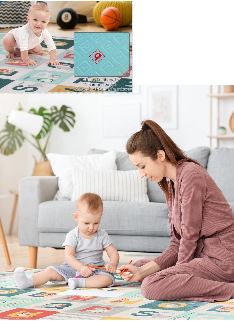 MissTiara - Baby Crawling Mat , 200*180*1 cm Non Toxic Floor Mat,Double-Sided Waterproof Baby Play Mat for Toddler Boy Girl - Image 1