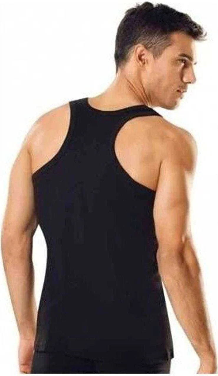 توتكو 3 Pieces Ribana Sports Men's Black Undershirt 0118