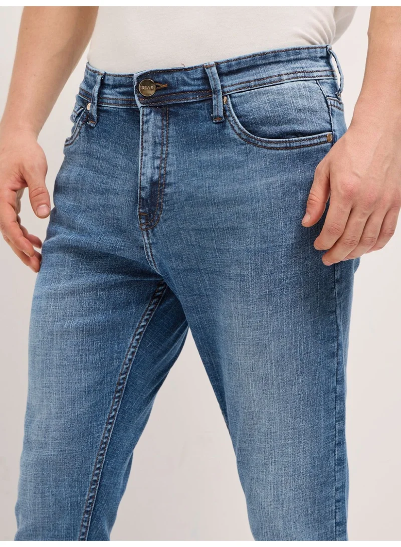 THE BEAR HOUSE  Men’s Classic Regular Fit Jeans for Casual & Everyday Wear | Comfortable Daily Wear Bottoms with Multiple Pockets | Stylish Regular Jeans for Office, Travel & Weekend Outings for Men | Best Price UAE