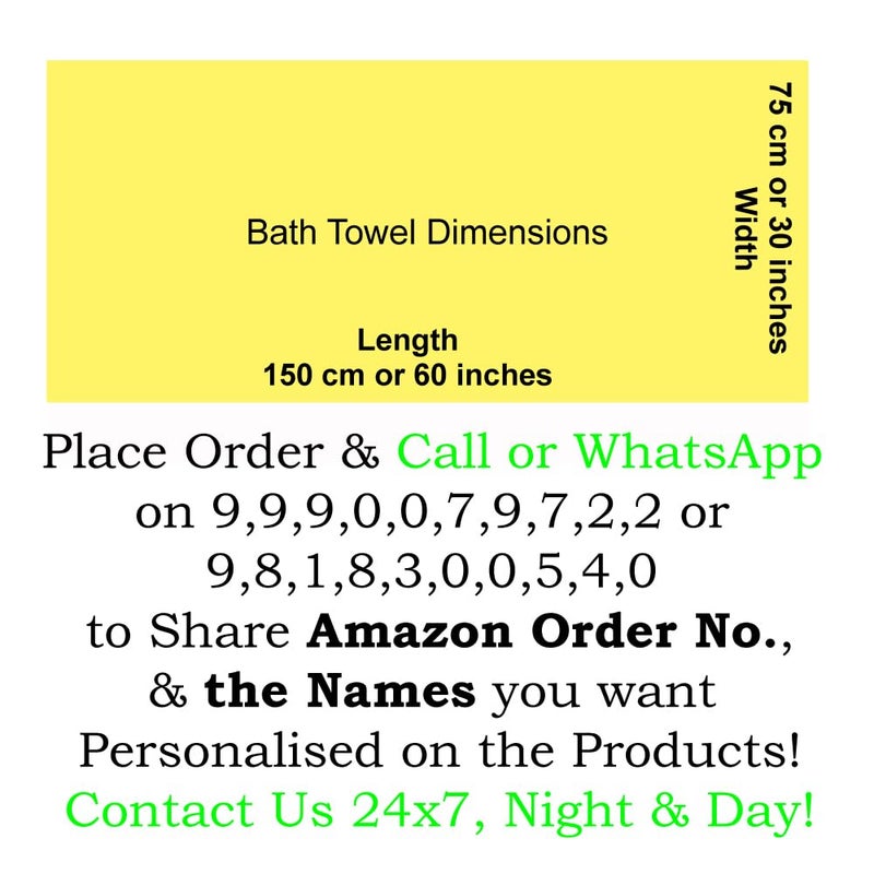 TurtleLittle 100 Cotton Peacock Feather Personalised Adult White Bath Towel 600 GSM Set of 1 White - Image 2