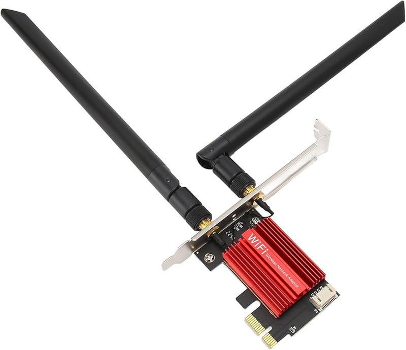 بطاقة واي فاي PCIe بسرعة 1200 ميجابت في الثانية مع بلوتوث 4.2 وهوائيين لأجهزة الكمبيوتر المكتبية بنظام Windows 7 و8 و10 و11 - Image 5