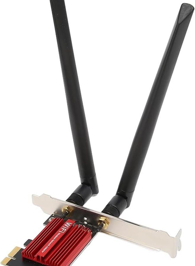 بطاقة واي فاي PCIe بسرعة 1200 ميجابت في الثانية مع بلوتوث 4.2 وهوائيين لأجهزة الكمبيوتر المكتبية بنظام Windows 7 و8 و10 و11 - Image 3