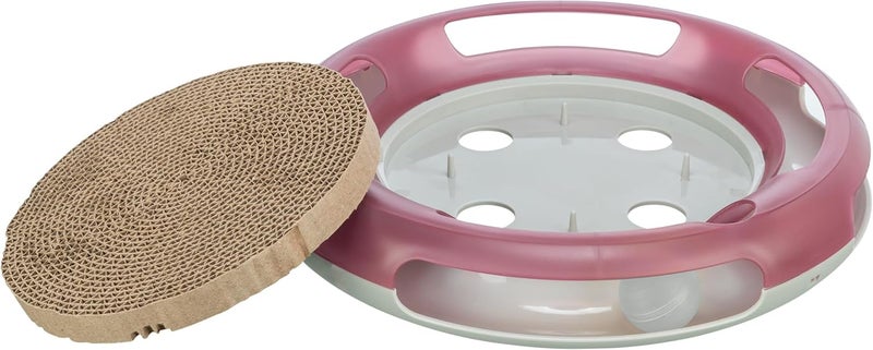 TRIXIE Race  Scratch Cat Circle Track Cardboard Scratching Pad Interactive Cat Toy Cat and Mouse Game - Image 4