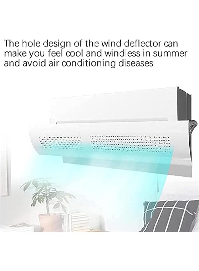 Air Conditir Windshield Wind Baffle Blowing Deflector Cover Adjustable Air Conditioning Windshield Anti Direct Blowing Month Windproof Baffle Windshield - Image 5