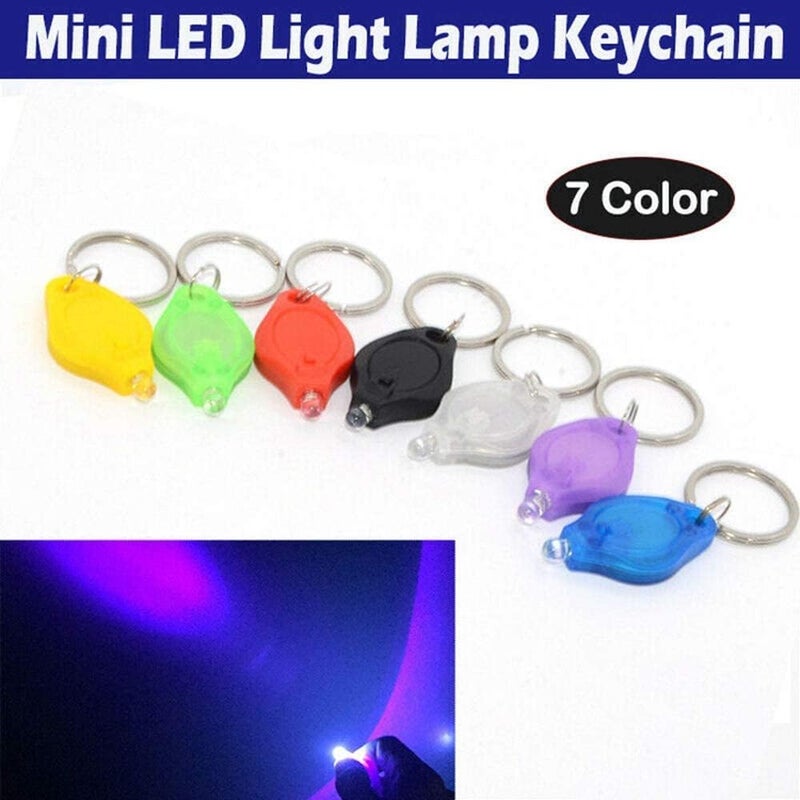 MACHSWON Mini Keychain Torches UV Flashlight Money Checker Key-Chain LED Light Torch Green 6PCS - Image 4
