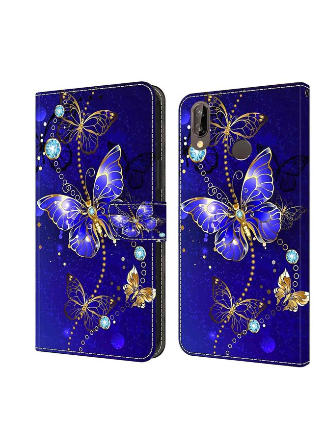 Zaboon Case For Huawei P20 Lite Crystal 3D Shockproof Protective Leather Phone Case - Image 1