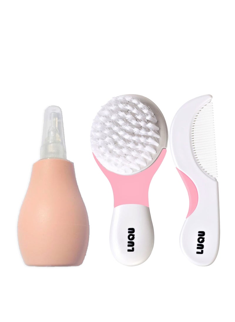 LuQu Baby Comb, Brush & Baby Nose Cleaner Nasal Aspirator  - Image 1