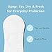 Rael Panty Liners for Women Organic Cotton Cover Daily Pantiliners Light Absorbency Unscented Chlorine Free Micro Thin 140 Count - Image 4