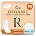 Rael Panty Liners for Women Organic Cotton Cover Daily Pantiliners Light Absorbency Unscented Chlorine Free Micro Thin 140 Count - Image 1