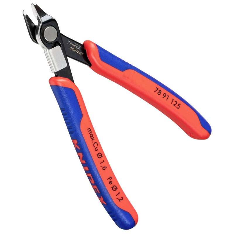 Knipex 78 91 125 Electronics Cutter ""Super-Knips"" 4 92"" With Lead Catcher - Image 1
