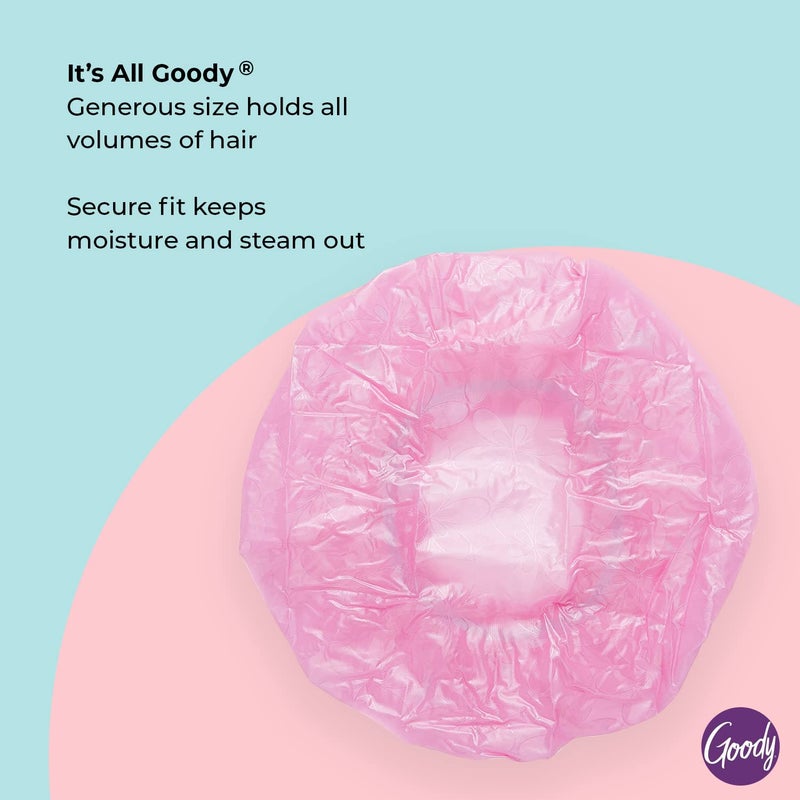 Goody Styling Essentials Shower Cap, 1 Count - Protect Your Hairstyle While Remaining Comfortable - Made with Durable and Waterproof Materials - Hair Accessories for Men, Women, Boys, and Girls - Image 3