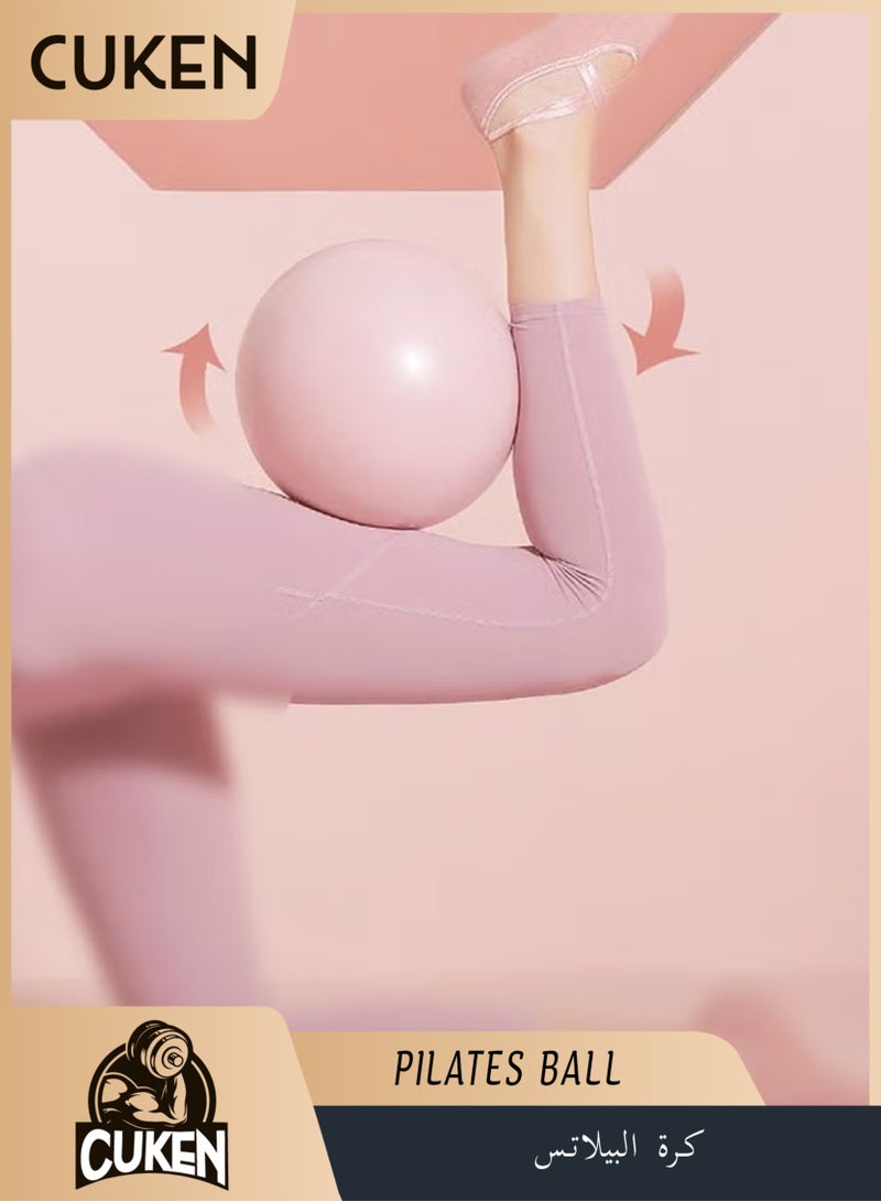 1 Pcs Exercise Balls Thicken Explosion-proof Pilates Ball, Mini 9.84in/25cm Yoga Ball, Suitable for Body Shaping, Sensory Balance Training, Unaerated Pink - Image 1