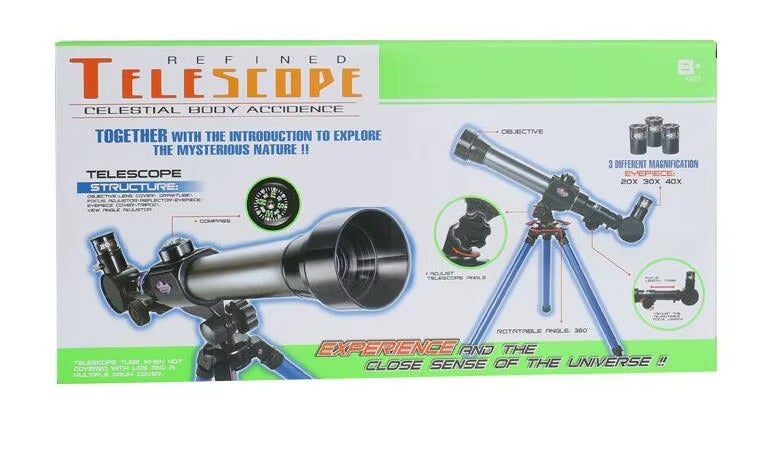 Educational Telescope with Tripod Stand - 3 Magnification Lenses (20X 30X 40X) - Adjustable Astronomy Science Kit for Kids Learning and Exploration - Image 4