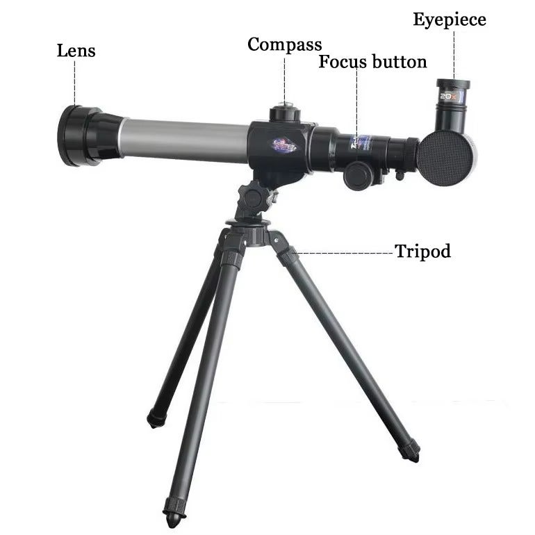Educational Telescope with Tripod Stand - 3 Magnification Lenses (20X 30X 40X) - Adjustable Astronomy Science Kit for Kids Learning and Exploration - Image 3