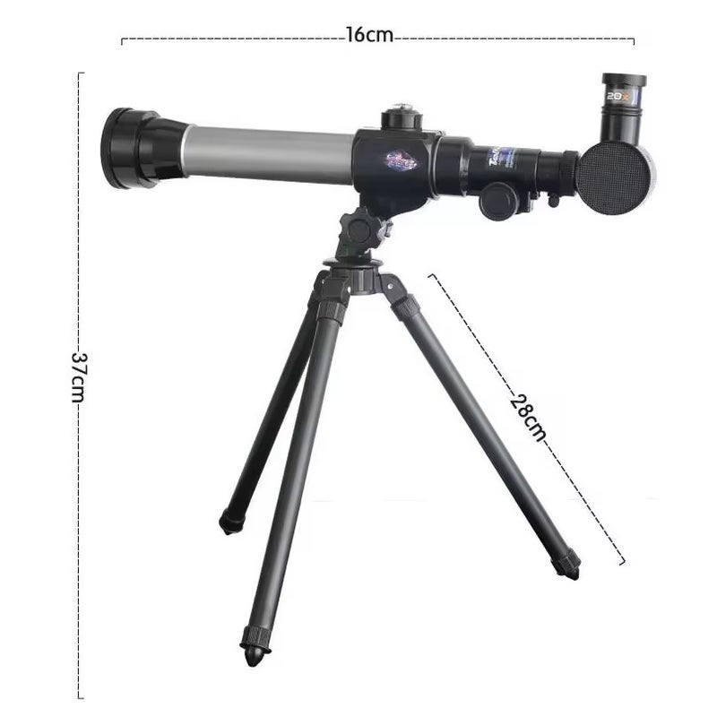 Educational Telescope with Tripod Stand - 3 Magnification Lenses (20X 30X 40X) - Adjustable Astronomy Science Kit for Kids Learning and Exploration - Image 1