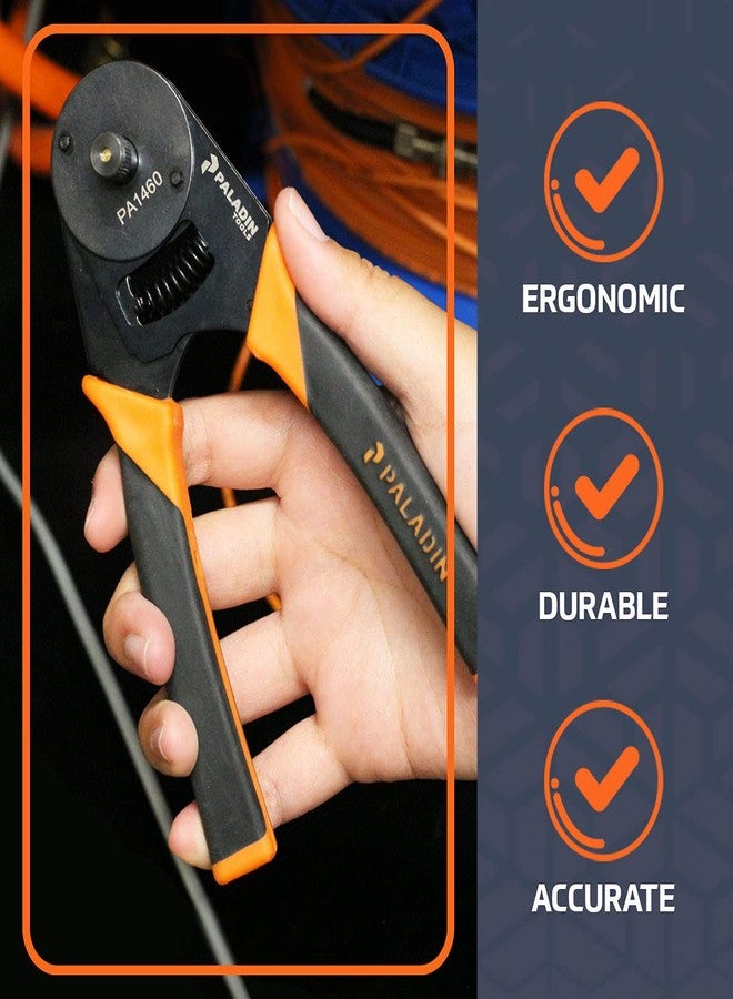 TEMPO Paladin Tools PA1460 Closed Barrel D-Sub Crimper - 20-26 AWG, 4 Way Indent - Professional Grade - Image 5