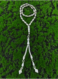 Fianser Tasbih 33 Prayer Beads 4*7 mm Silvery Muslim Islamic Arabic Tassels Luxury Exquisite  - Image 5