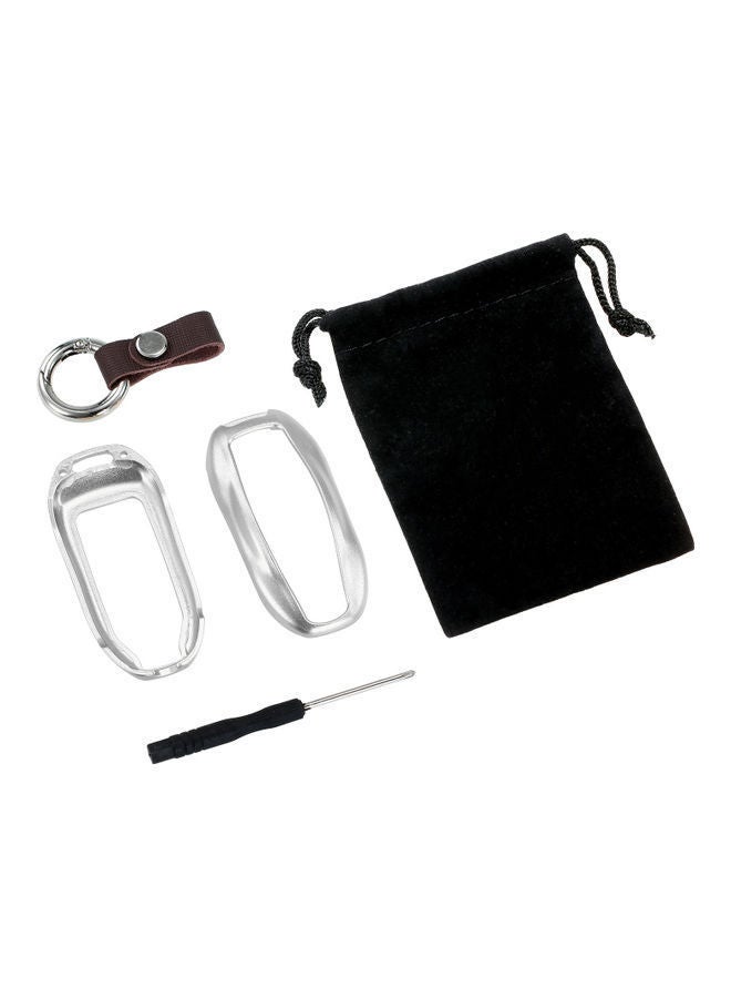 NIBEMINENT Aluminum Fob Cover Case Key Protection Shell Replacement for Tesla Model 3/S - Image 2