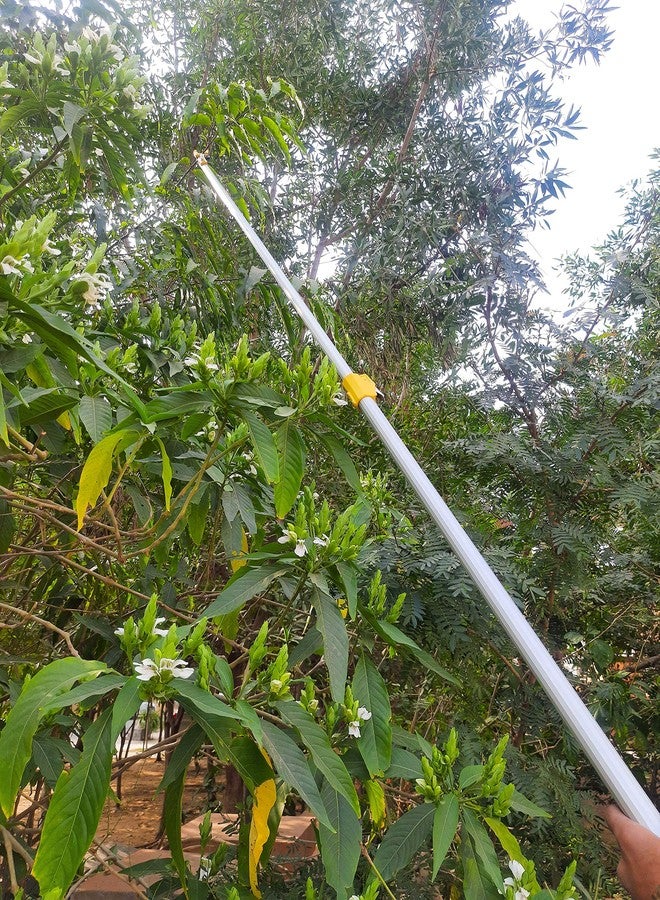 HECTARE مقص تقليم وحصادة فاكهة طويل المدى من هيكتر - منشار عمودي تلسكوبي من الألومنيوم بطول 10 أقدام مع خاصية القطع والتثبيت للفروع الرقيقة، تصميم خفيف الوزن - Image 4