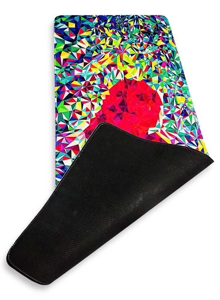 Large Mouse Pad , brighting colours heart Theme ( 70cmx30cmx2mm ), HD Printing Style Desk Mat, Mouse and Keyboard Pad Extended, Waterproof Fabric Surface Mouse Pads for Desk, Anti-Slip Rubber Base - Image 4