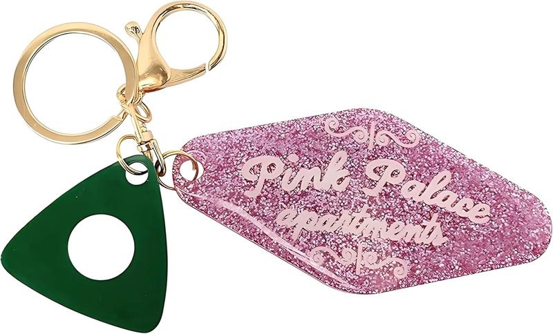ASVP Shop Coraline Pink Palace Apartments Handmade Resin Keychain - Pink - Image 1