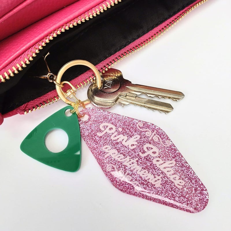 ASVP Shop Coraline Pink Palace Apartments Handmade Resin Keychain - Pink - Image 4