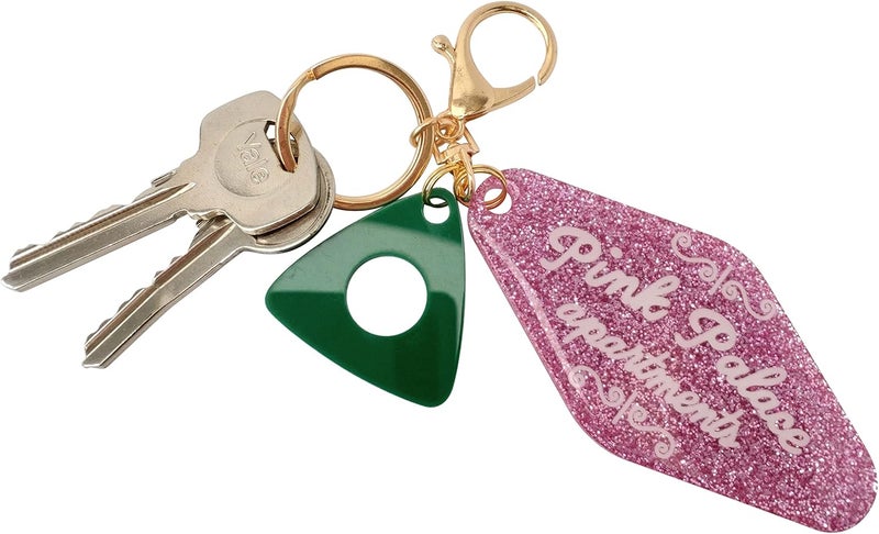ASVP Shop Coraline Pink Palace Apartments Handmade Resin Keychain - Pink - Image 2