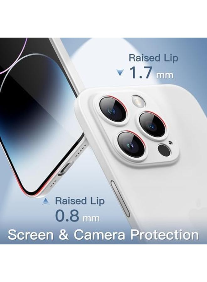 Jetech Ultra Slim 0.35Mm Thin Case For Iphone 14 Pro 6.1 Inch Camera Lens Cover Full Protection Lightweight Matte Finish Pp Hard Minimalist Case Support Wireless Charging White - Image 4